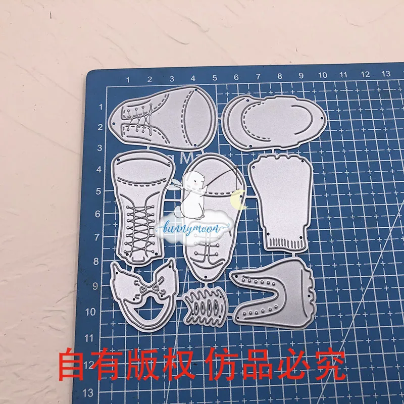 Bunnymoon ShoesMetal Трафаретный вырубной штамп 3D DIY Скрапбукинг углеродный острый