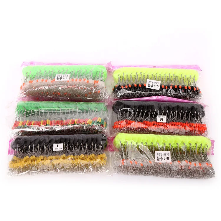 Многоцветные 60 шт. 10 групп/набор резиновые упоры рыболовная леска сопротивление