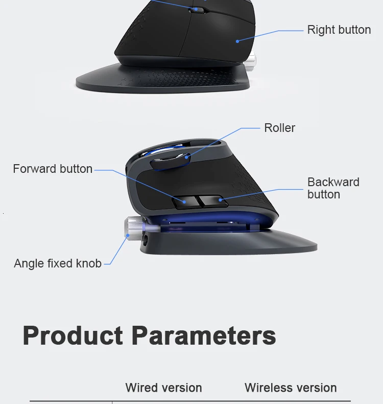 Delux M618X 2,4 Ghz Беспроводная+ Bluetooth 3,0/4,0 многомодовая мышь эргономичная Вертикальная перезаряжаемая Компьютерная лазерная 6D Mause
