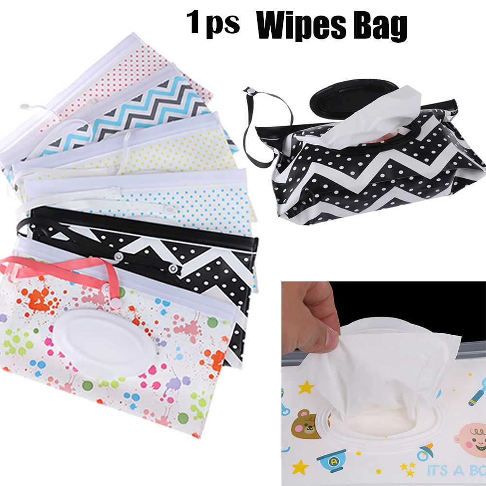 Милые легко переносные салфетки с защелкивающимся ремешком контейнер клатч и