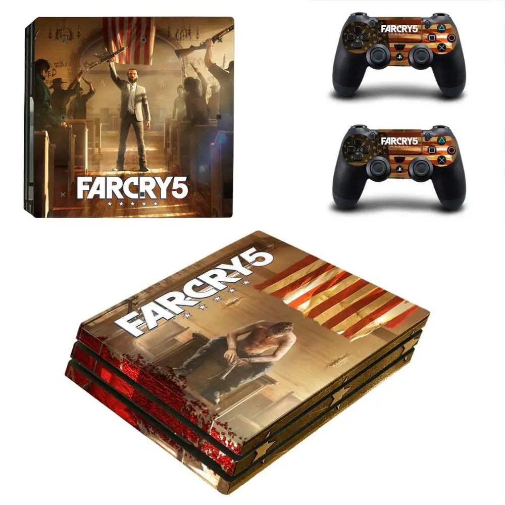 Far Cry 5 PS4 Pro стикер s PS 4 Play станция наклейка на кожу наклейки Pegatinas для playstation консоль