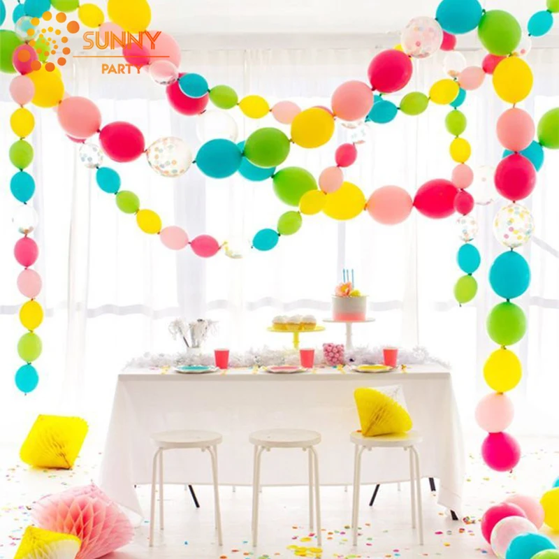 10 шт. 12 дюймов одноцветные латексные хвостовые шары свадебные для дня рождения