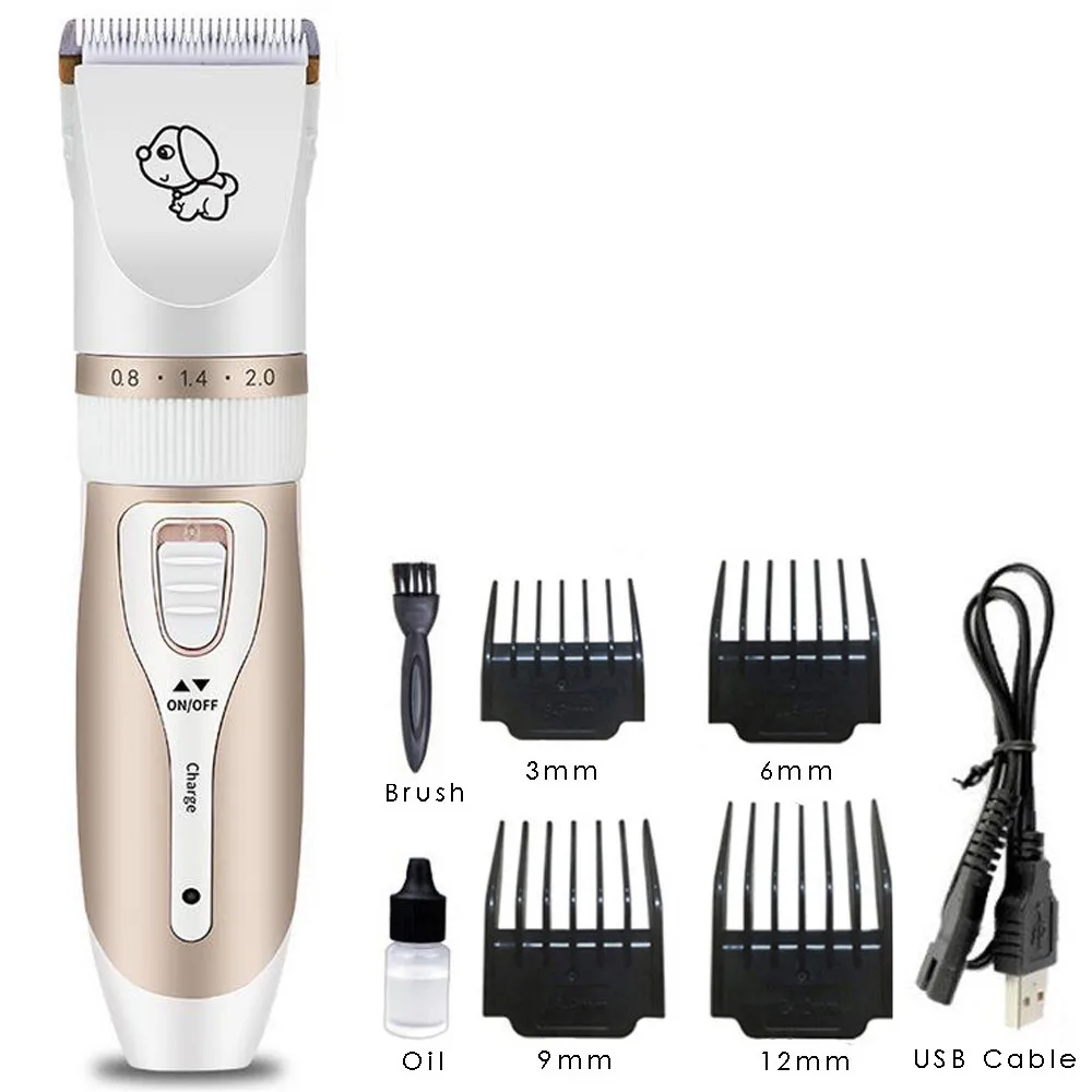 Машинка для стрижки домашних животных перезаряжаемый триммер с низким уровнем
