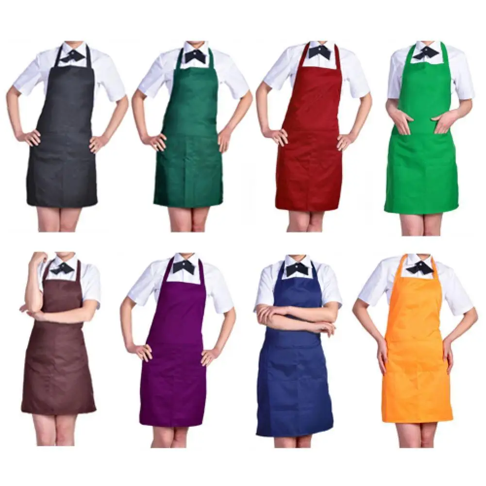 

Plain Apron with Front Pocket for Chefs Butchers Kitchen Cooking Craft Baking Kitchen Accessories High Quality Useful With Pocke