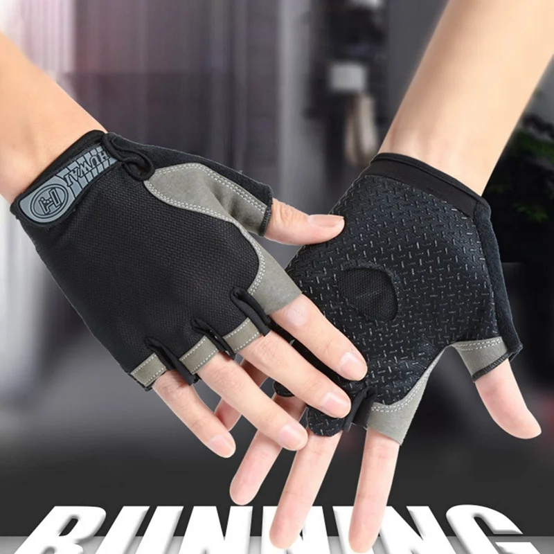 

1 Pair Cycling Anti-slip Anti-sweat Half Finger Gloves Breathable Anti-shock Sport Gloves Men Women Bicycle Glove Bike Equipment