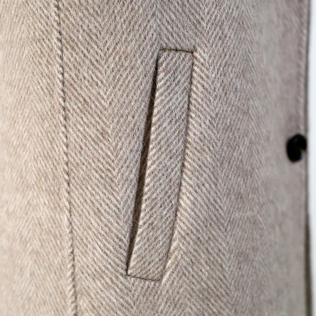 

BATMO 2020 new arrival winter 80% wool trench coat men,men's grey casual wool jackets,AL52