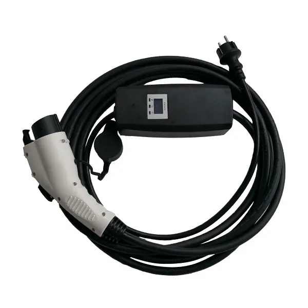 

16A flexible evse j1772 schuko for ev charging electric car portable charger
