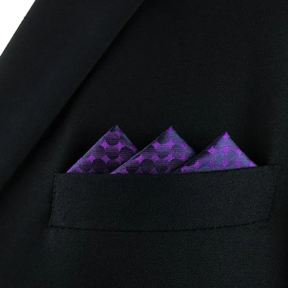 FH15 однотонный фиолетовый мужской карманный квадратный носовой платок модный