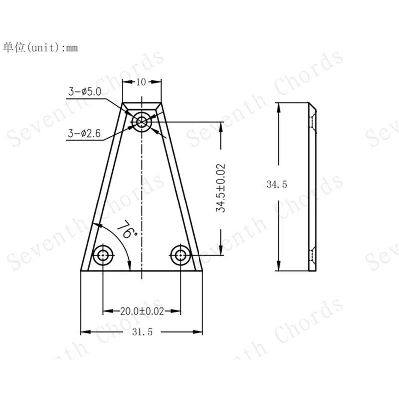 Черная пластиковая крышка стержня для акустической электрической бас-гитары 5