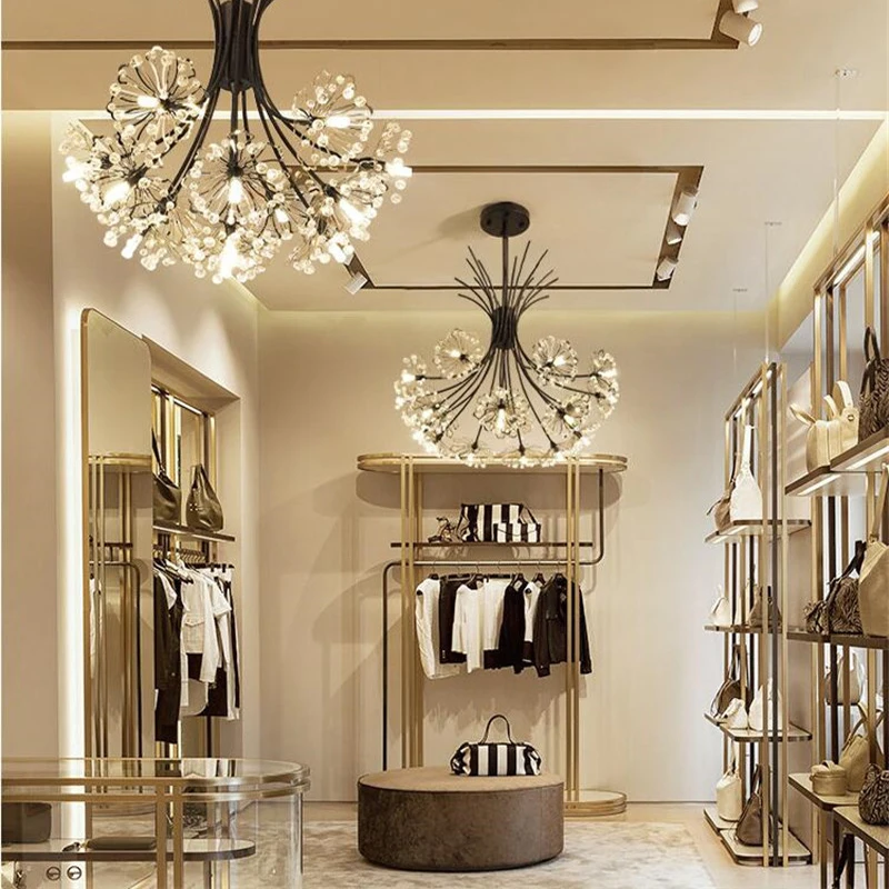 

Nordic Bouquet Crystal Lamp Modern Minimalist Romantic lamp Dandelion Chandelier Decor Lighting Suspension