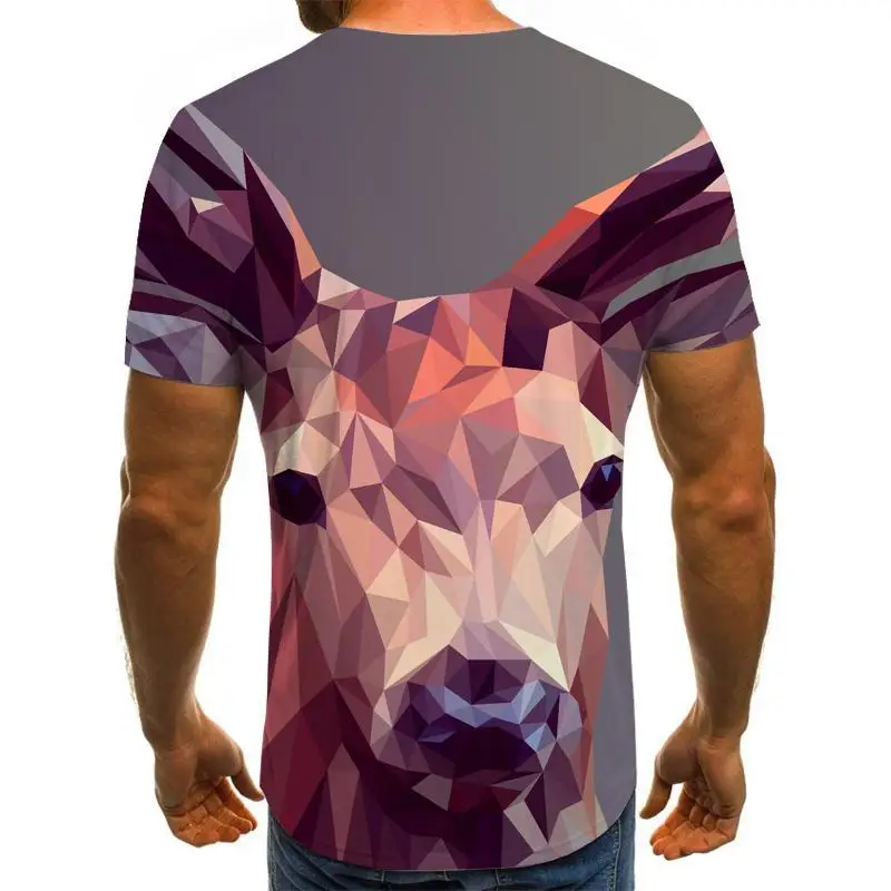

Men 2020 Newest Harajuku animal 3D Print Cool T-shirt Men/Women Short Sleeve Summer Tops Tees animal t shirt Fashion