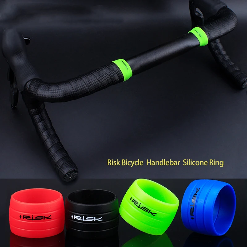 

1Pair Road Bike Handlebar Tape Plugs Anti-Skip Rubber Silicone Plug Waterproof Wear Bicycle Handlebar end Bar Tape Fixed Rings