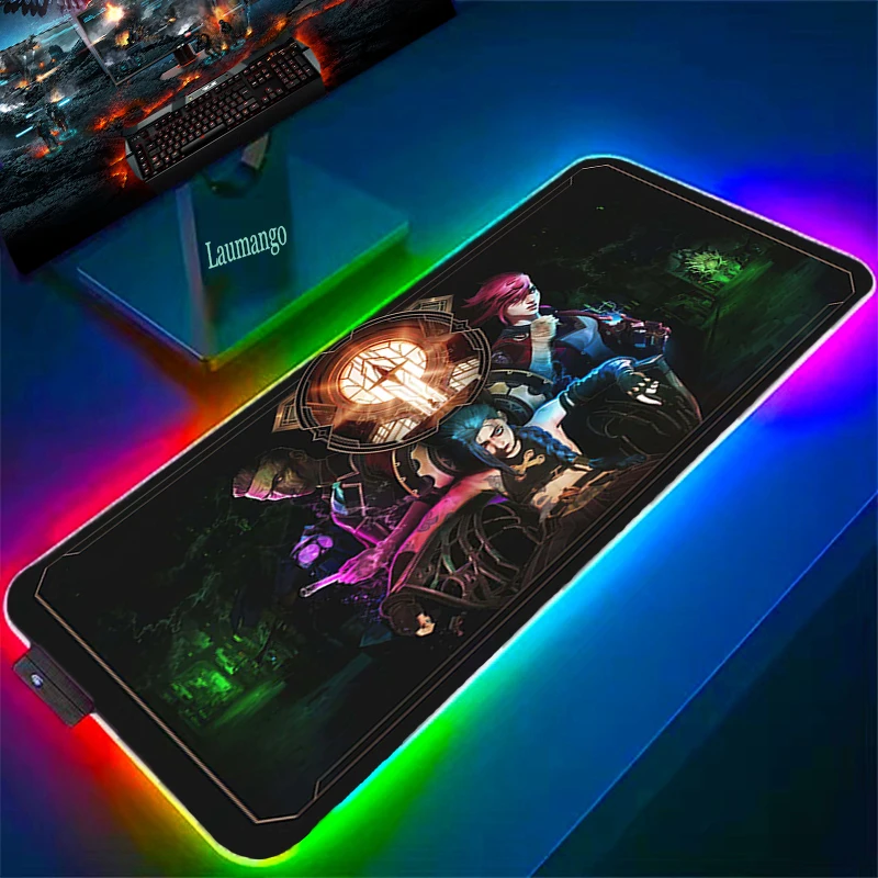 

Коврик для мыши, игровая клавиатура Arcane Jinx RGB, Аниме Коврик для мыши Kawaii, аксессуары для игр на ПК, Настольный коврик, коврик для мыши, коврики ...