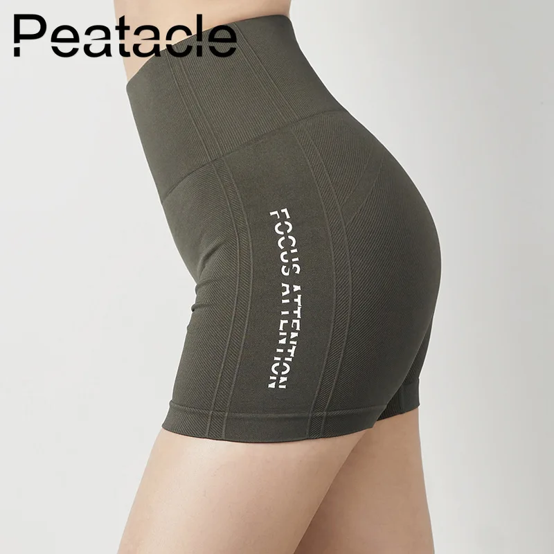 

Peatacle Sexy Yoga Shorts High Waist Femme Training Fitness Workout Ladies Short Running Woman Compression Shorts Women