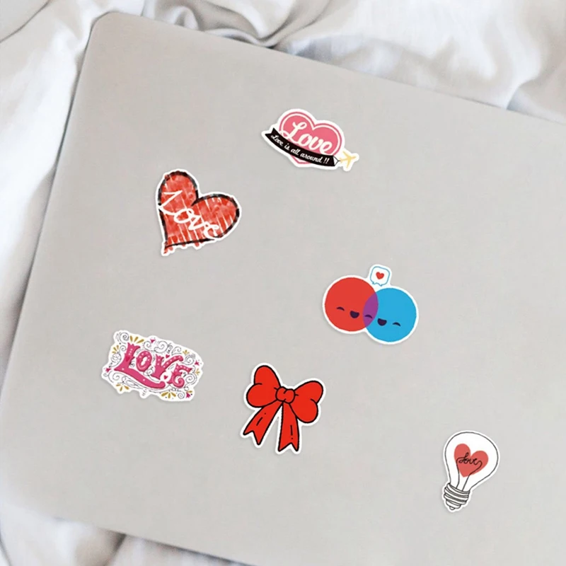 

100pcs/set Valentine's Day Love Stickers Holiday Warm Stickers Decoration Student Stationery Stickers
