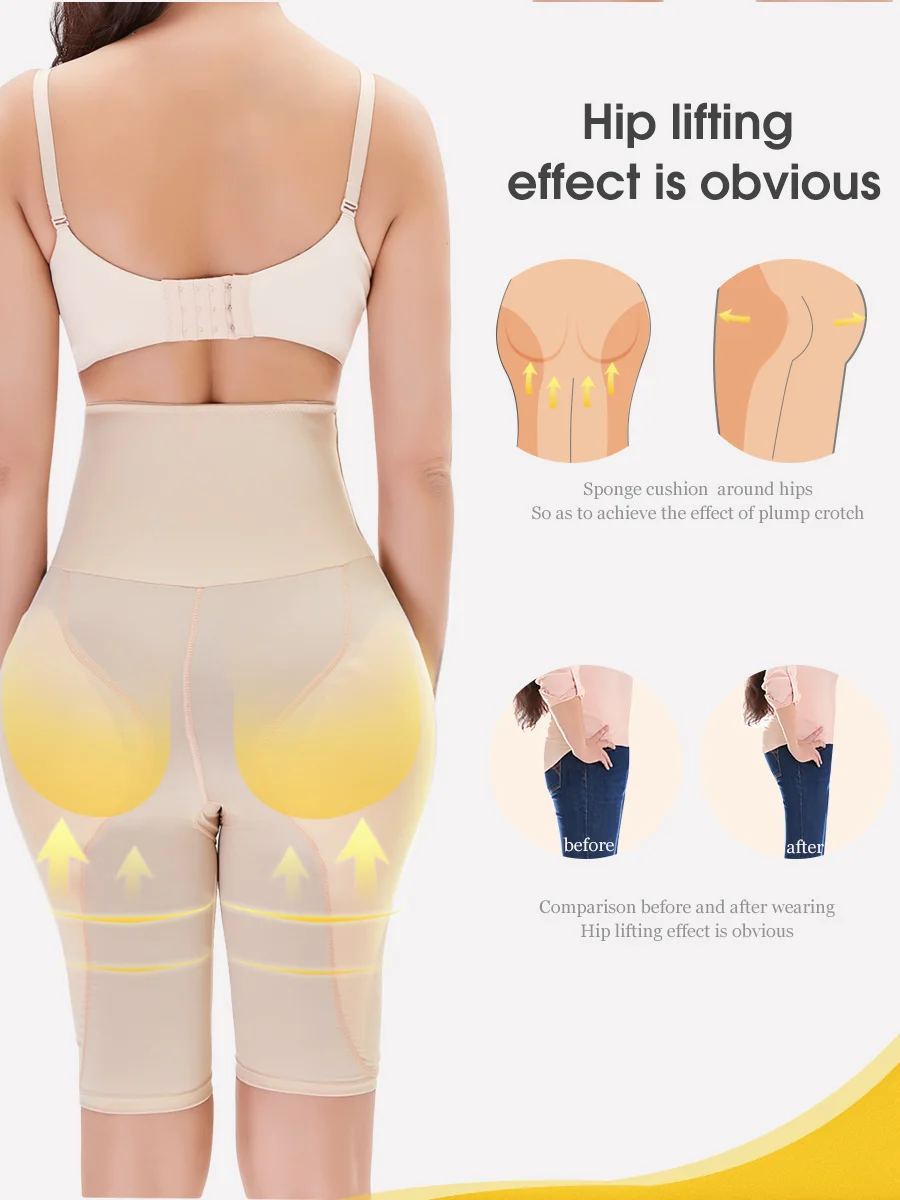 Women 2 Sponge Pads Enhancers Fake Ass Hip Butt Lifter Shapers Control Panties Padded Slimming Underwear Enhancer hip pads Pant