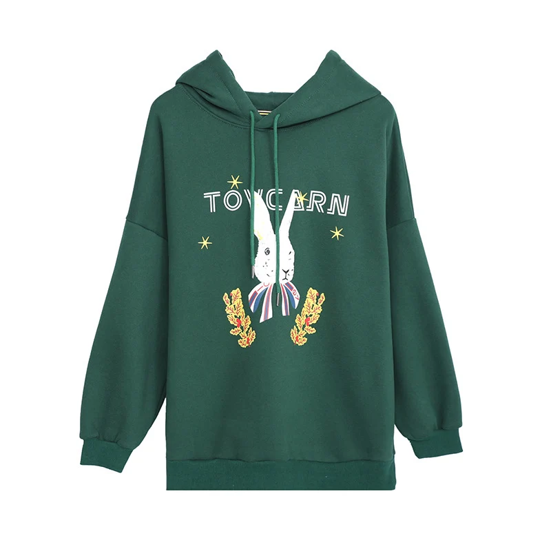 

Plus Size Women Sweatshirt Hoody Ladies Hooded Printed Casual Pullovers Girls Long Sleeve Spring Winter DZA037