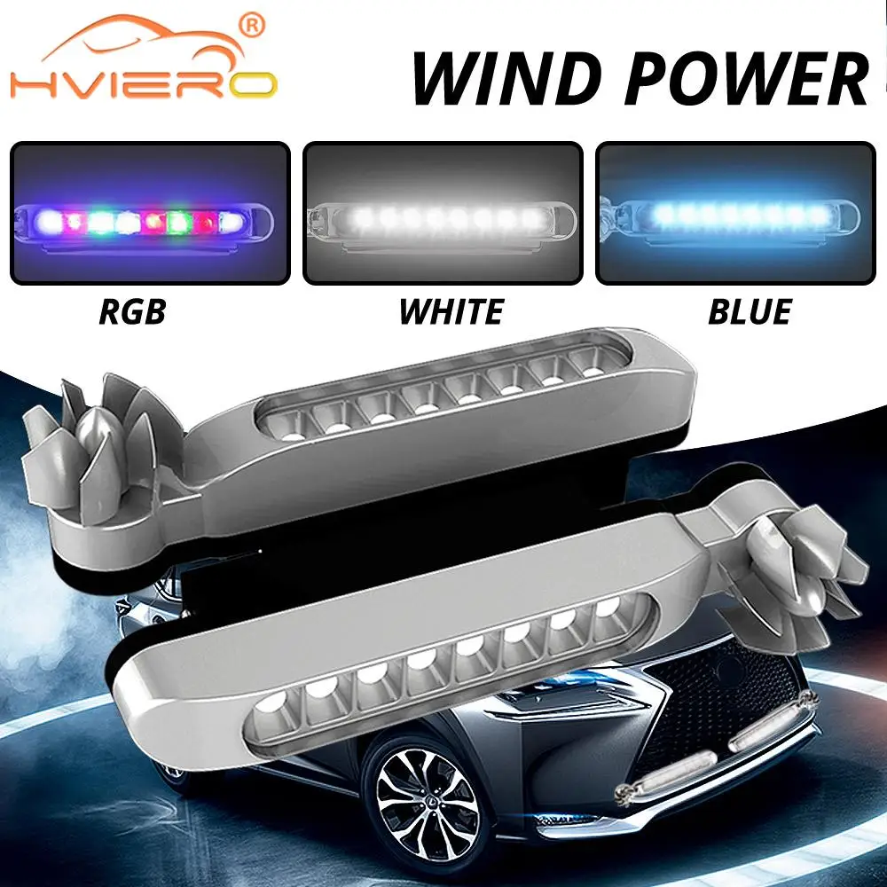 2X автомобиля светодиодный Авто проводки ветер Мощность решетка фары с вращения