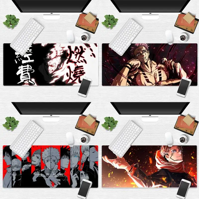 

Jujutsu Kaisen DIY Design Pattern Game mousepad Game Office Work Mouse Mat pad X XL Non-slip Laptop Cushion mouse pad