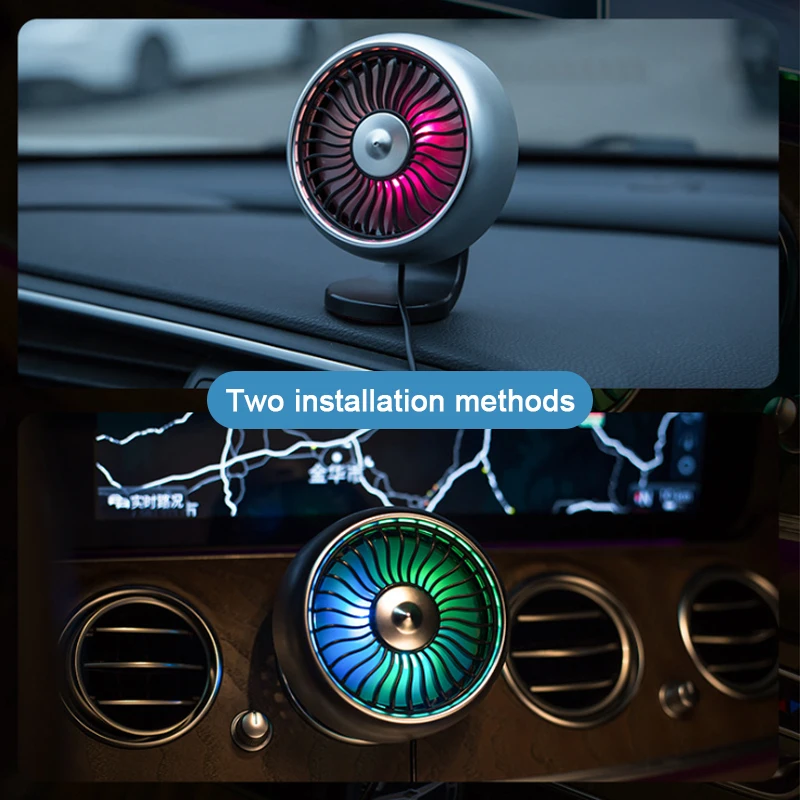 Универсальный вентилятор для вентиляционного отверстия и дешборда автомобиля