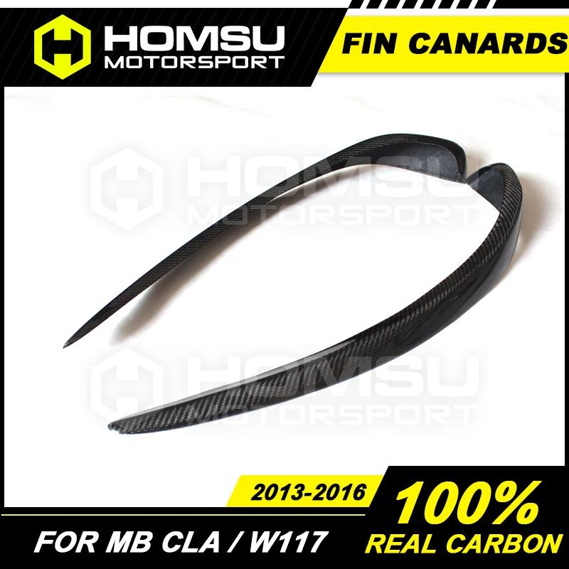 Карбоновые плавники для переднего бампера CLA180 CLA200 CLA220 CLA260 Fin Canards Merce-des Ben-z CLA Class W117