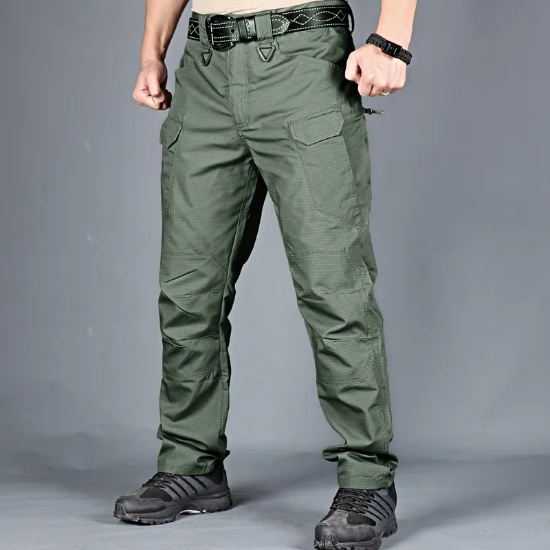 

Mens Camouflage Cargo Pants Elastic Multiple Pocket Military Male Trousers Outdoor Joggers Pant Plus Size Tactical Pants Men
