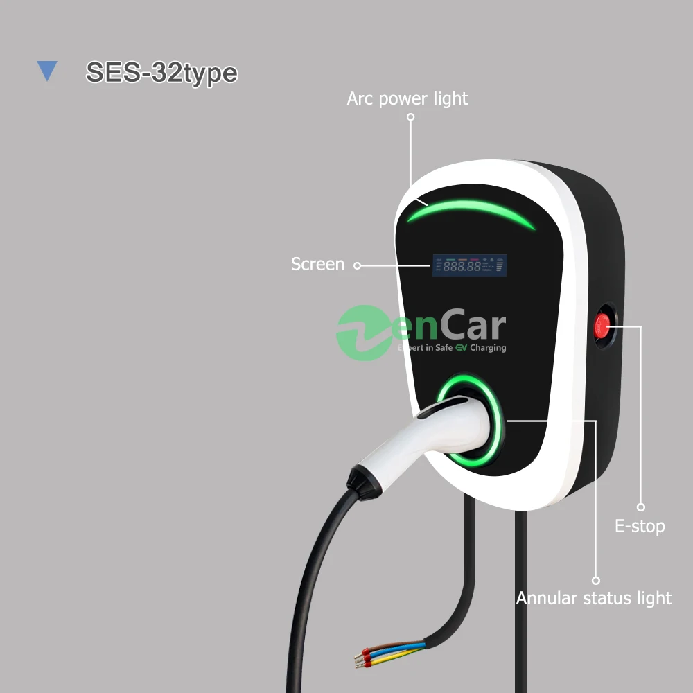 32A EV зарядная станция 7 2 кВт Тип разъем для зарядной станции электромобиля ev plug and