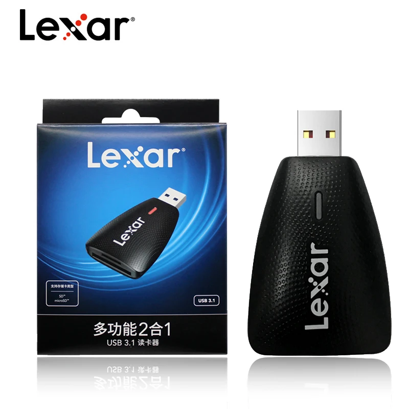 Оригинальный высокоскоростной USB 3 1 кардридер Lexar с двумя слотами SD Micro для карт