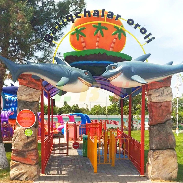 

Modern style FRP shaped door head theme park kindergarten playground landscape castle gate decorative sculpture