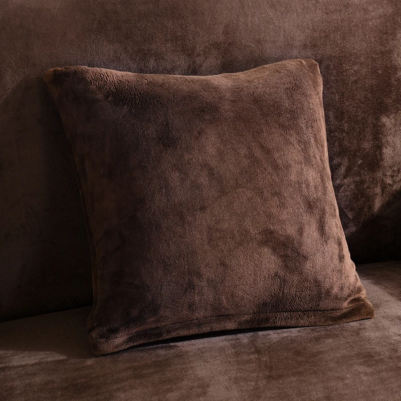 

2Pcs/lot 45*45cm plush fabric thick Cushion cover pillow case Cushion covers sofa covers slipcovers furniture sofa bedding set