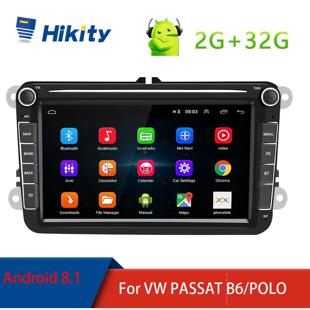 Автомагнитола Hikity 2 Гб ОЗУ Android 8 1 Din дюймов GPS|Автомагнитолы| |