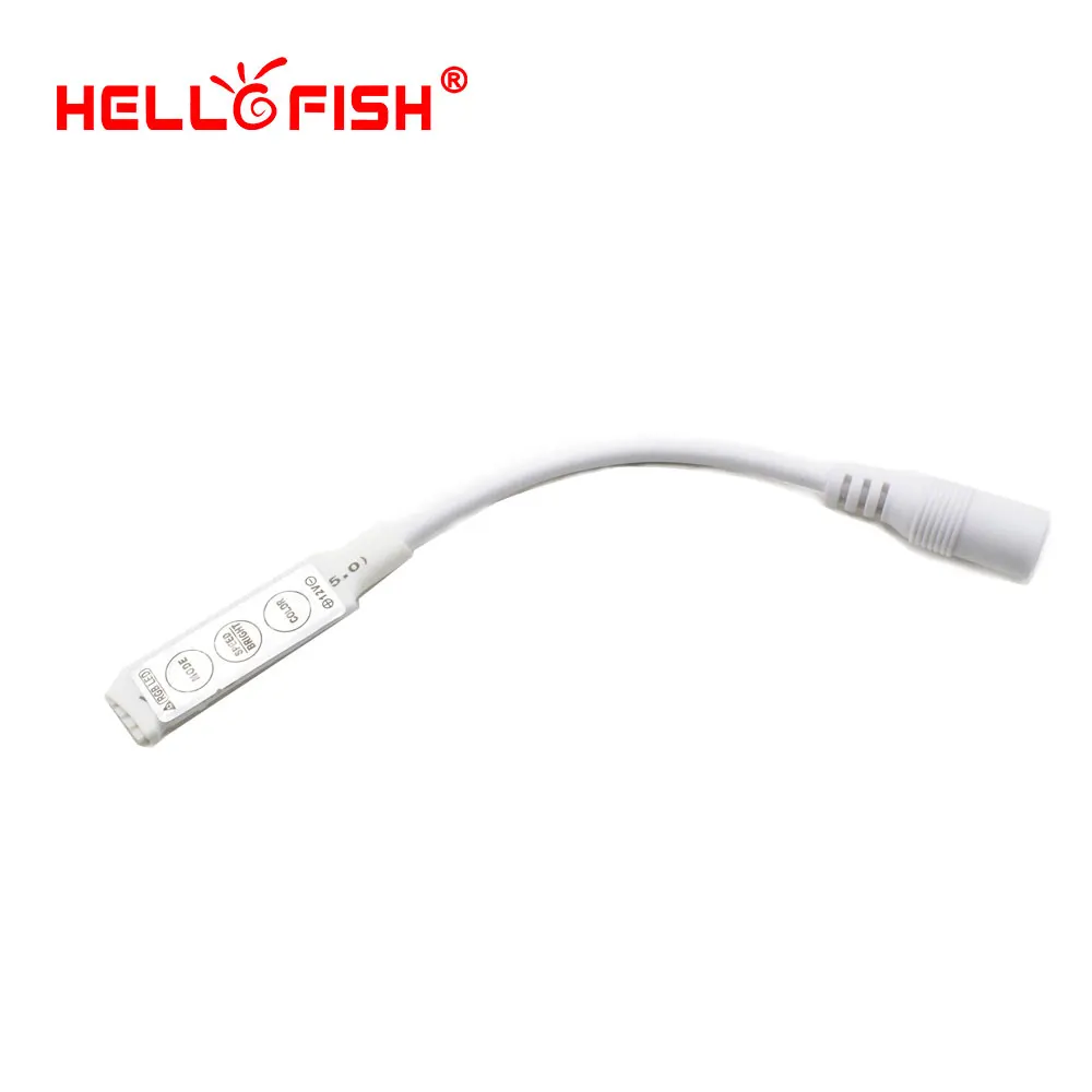 

Hello Fish LED strip controller mini 3 key control,Only for 3528/5050 RGB LED Strip Light