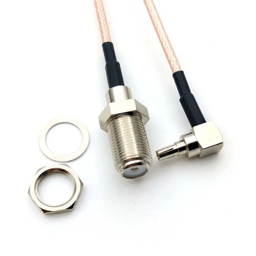 

100PCS Lot F Type Female Jack To CRC9 Male Right Angle RG316 Pigtail Cable Connector 3.9″ 5.9″ 4.8″ 11.8″ 19.6 10/15/20/30/50cm