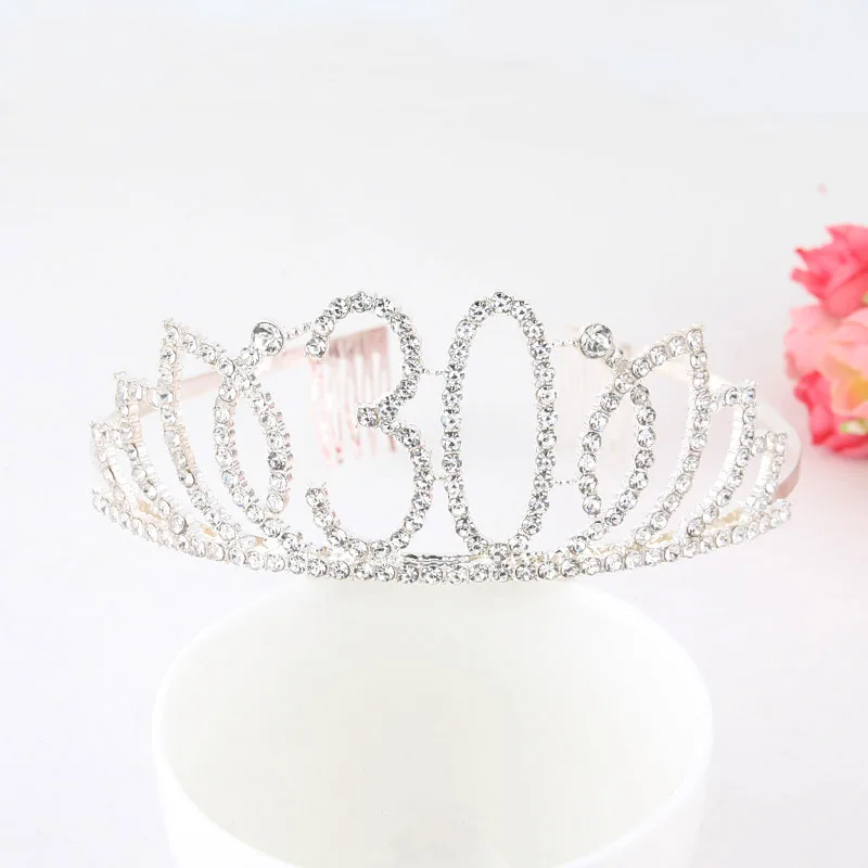 Аксессуары для вечевечерние НКИ в честь Дня Рождения женщин и девушек 30 40 тиара