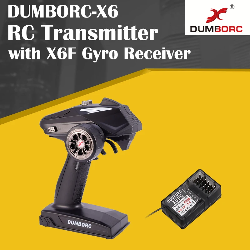 Новый DUMBORC X6 6CH 2 4G Радиоуправляемый Радиоконтроллер передатчик с приемником X6FG +
