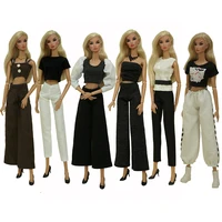office lady fashion doll clothes set for 16 barbie doll outfits dolls accessories skirt wide leg pants kids toys for girls gift