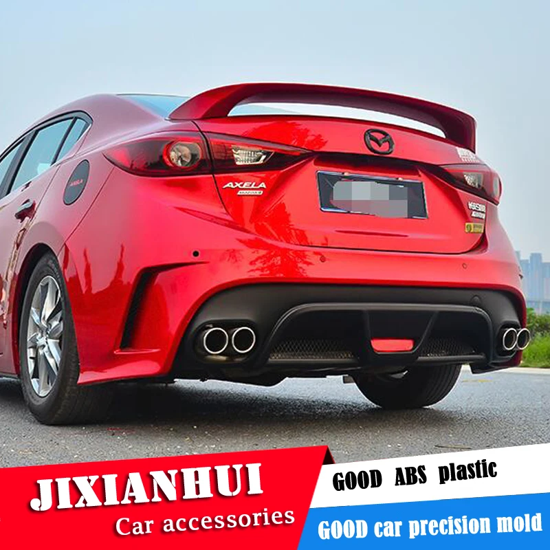 Спойлер для Mazda 3 Axela 2014 2016 Mazda3 TF спойлер из АБС пластика цвет заднего крыла