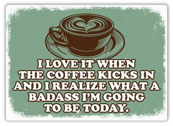 

Coffee Badass Tin Sign art wall decoration,vintage aluminum retro metal sign
