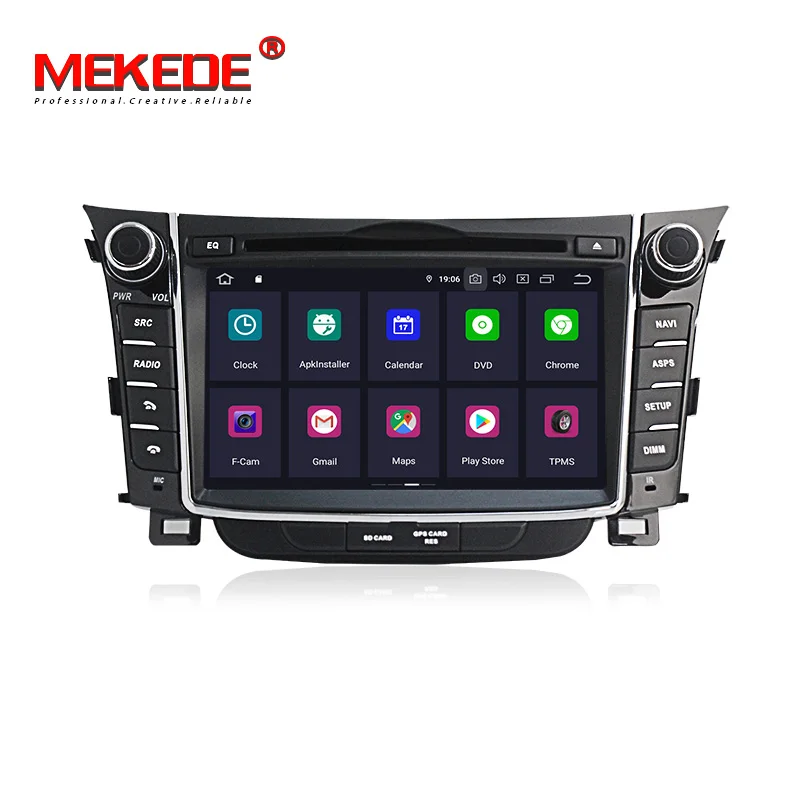 MEKEDE Android 9 автомобильный мультимедийный плеер головное устройство для hyundai I30 Elantra GT 2012 2013 магнитола