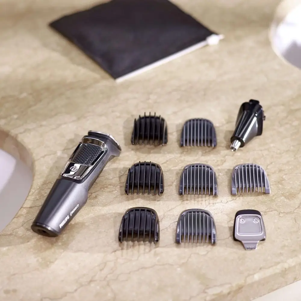 

Philips Norelco Series 3000 Multigroom, 13pc Men's Rechargeable Electric Trimmer - MG3750/60