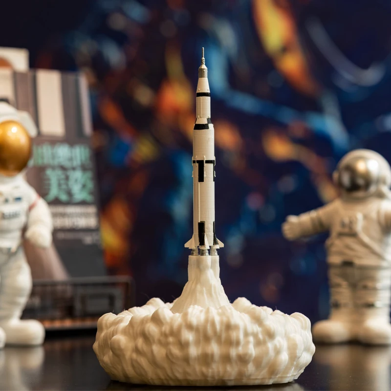 Новинка, Прямая поставка, 3D принт, Сатурн, V лампы, перезаряжаемый ночной Светильник Apollo 5 для Луны, земли, космоса, любителя, как украшение комнаты