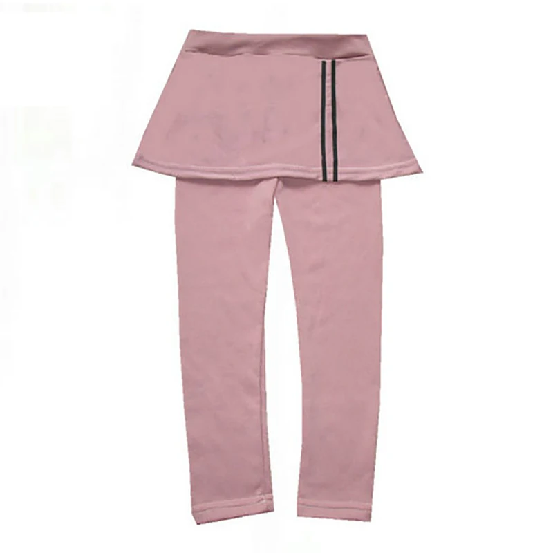 Хлопковые леггинсы для маленьких девочек с рисунком в полоску юбка-брюки узкие