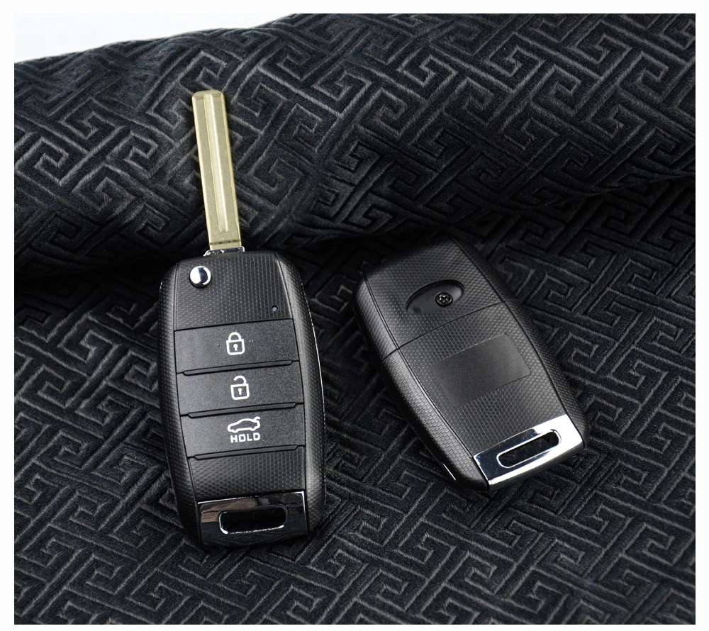 OkeyTech 3 кнопки дистанционного флип-ключ для автомобиля оболочки для Kia K2 K3 K5 Rio 3 hyundai Avante запасной чехол Крышка Uncut промежуточное лезвие