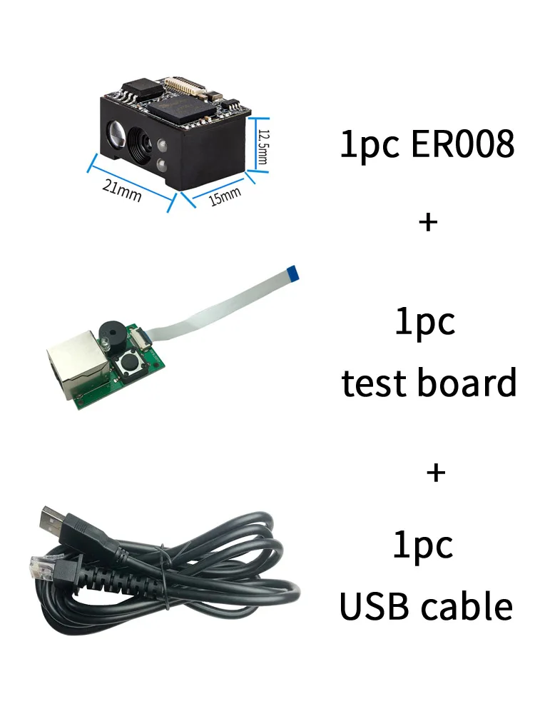 EVAWGIB EV-ER008 2D CMOS Встроенный сканер штрих-кода модуль сканирования компактная