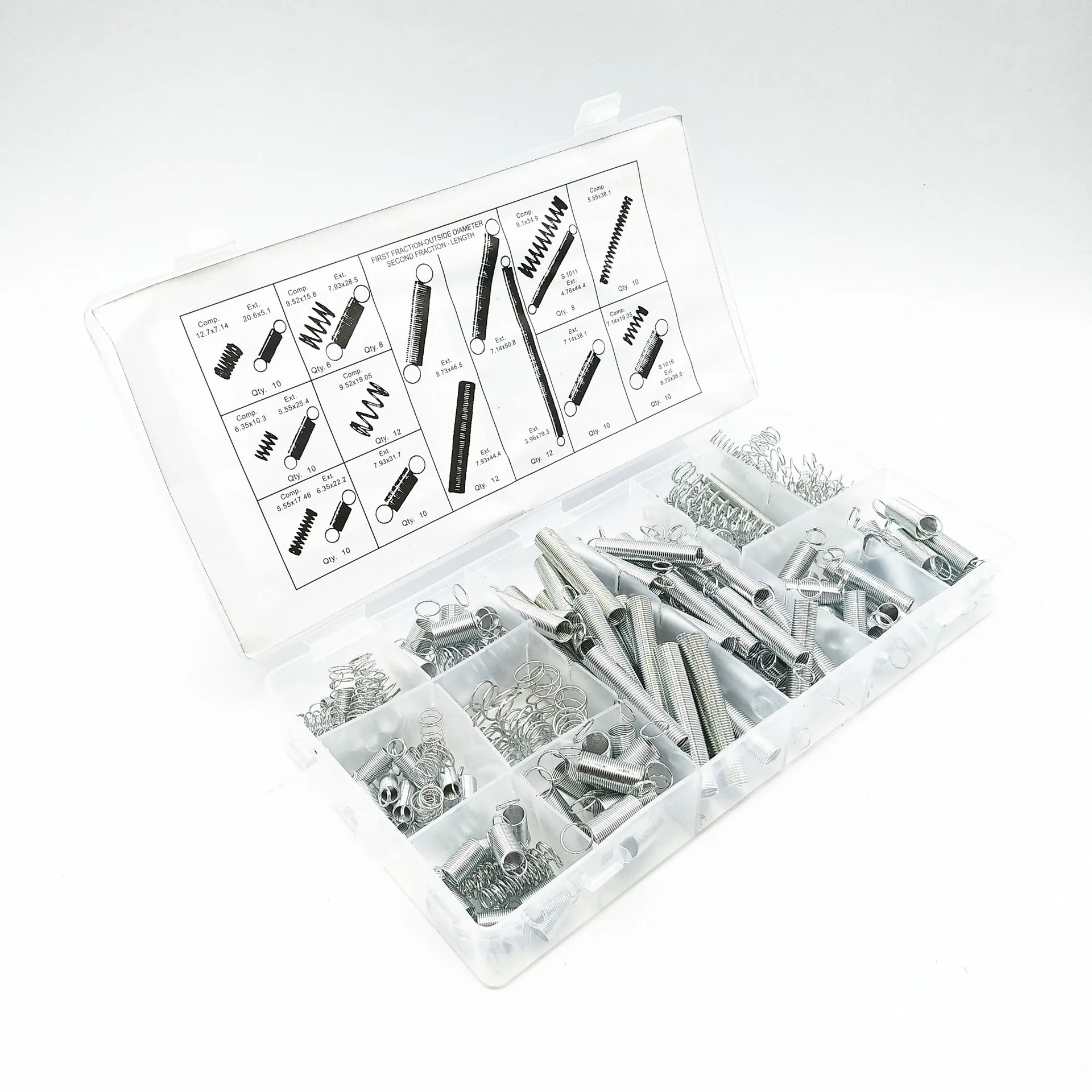 200 шт. пружина натяжения Пружина сжатия стрейч крючок с крюком Набор DIY