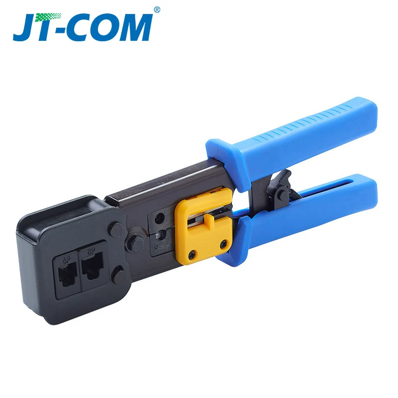 EZ RJ45 Tool Network Crimper for RJ45 Cat7 Cat6 Metal Clips Pliers Modular Plugs Cable Stripper 8P/6P multi network cable tool