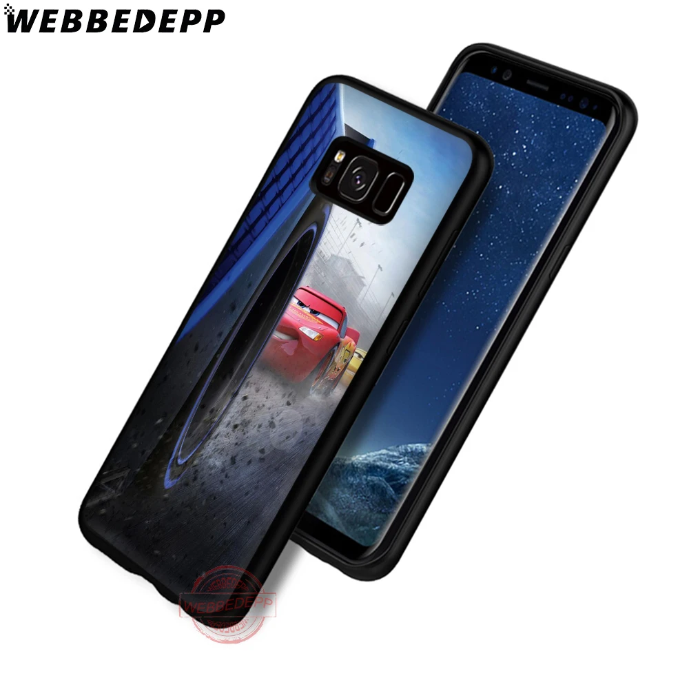 WEBBEDEPP Lightning mcqueen мягкий чехол для телефона с изображением цветов Samsung S6 S7 край S8 S9 S10