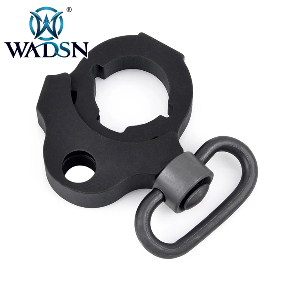 BK WADSN Тактический PWS стиль черный Ambidextrous Стоковое кольцо для слинга pws сток база слинг адаптер для M4 AEGS Охотничьи аксессуары - Цвет: BK