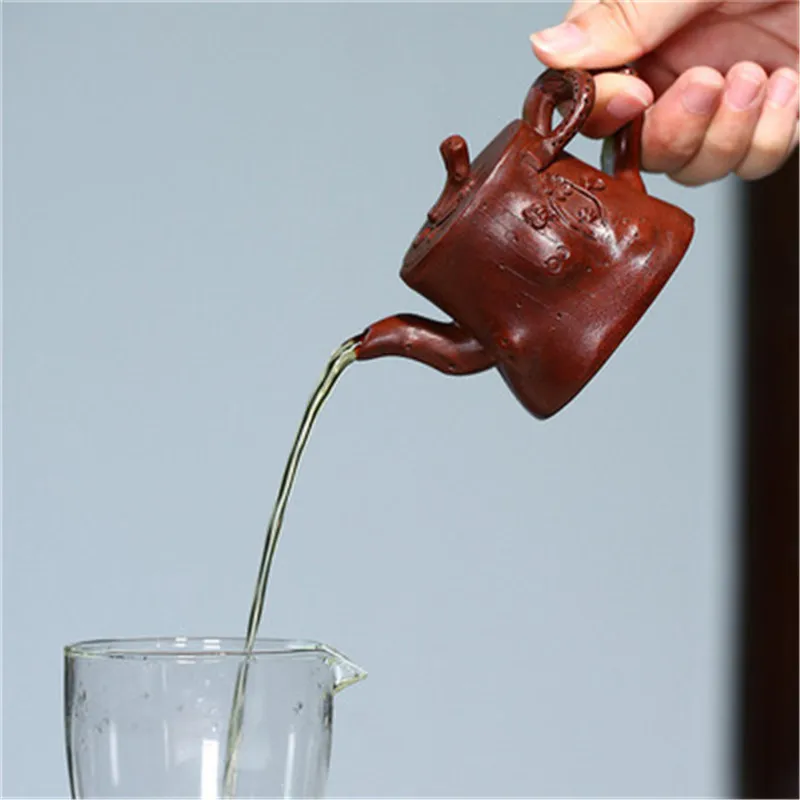 

Yixing purple sand teapot ornaments original ore clear cement pile creative purple sand tea set teapot Kungfu Zisha tea kettle