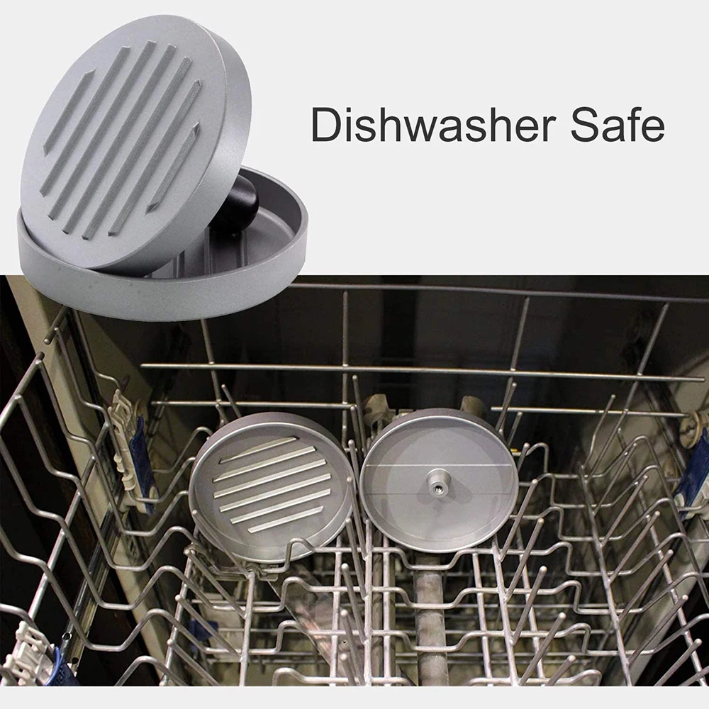 Пресс для бургеров с 100 листами Восковая бумага алюминиевая антипригарная форма